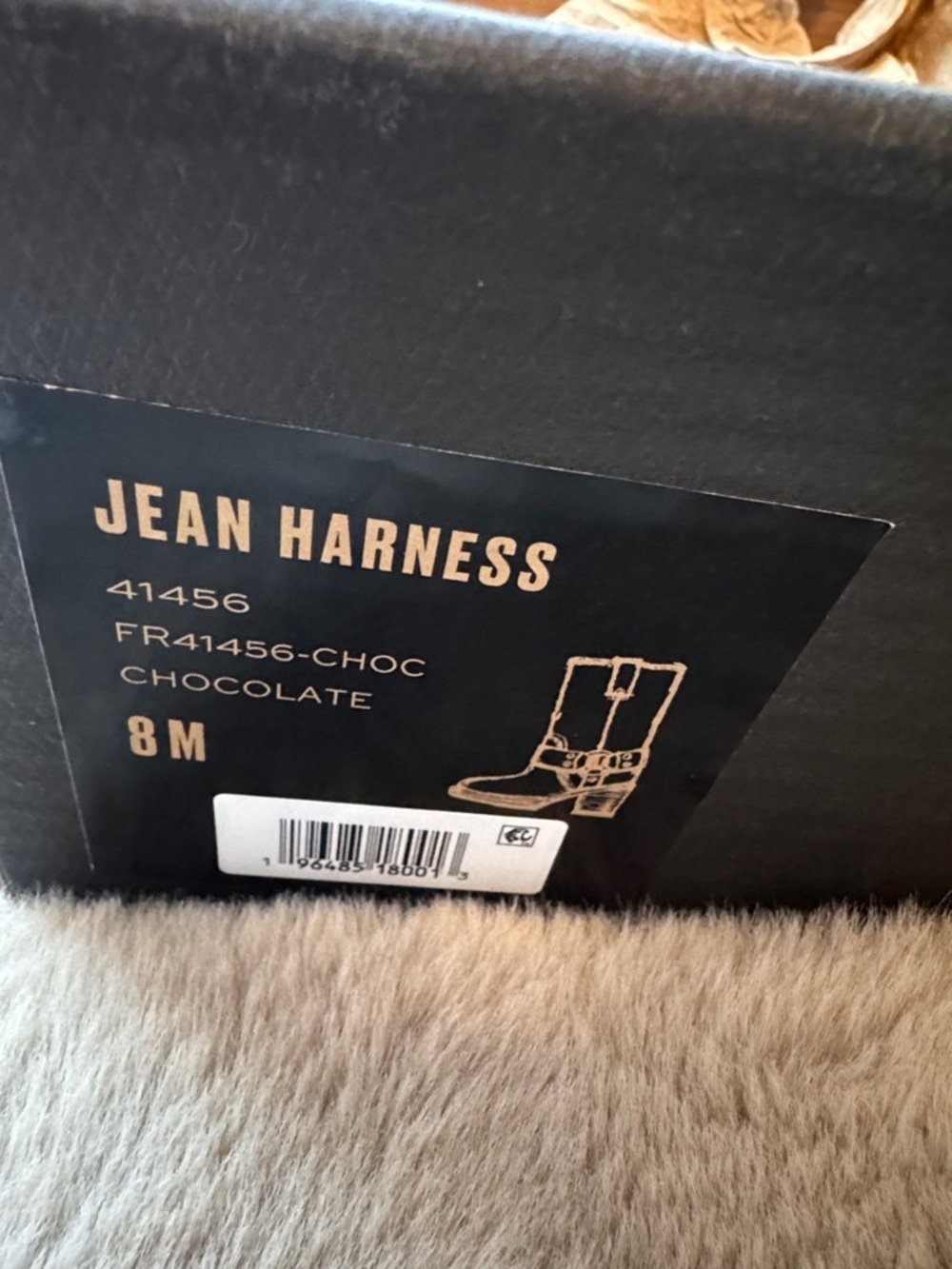 Frye Jean harness boots in chocolate Women’s Mid-Calf Brown Leather Block boot - Picture 10 of 10